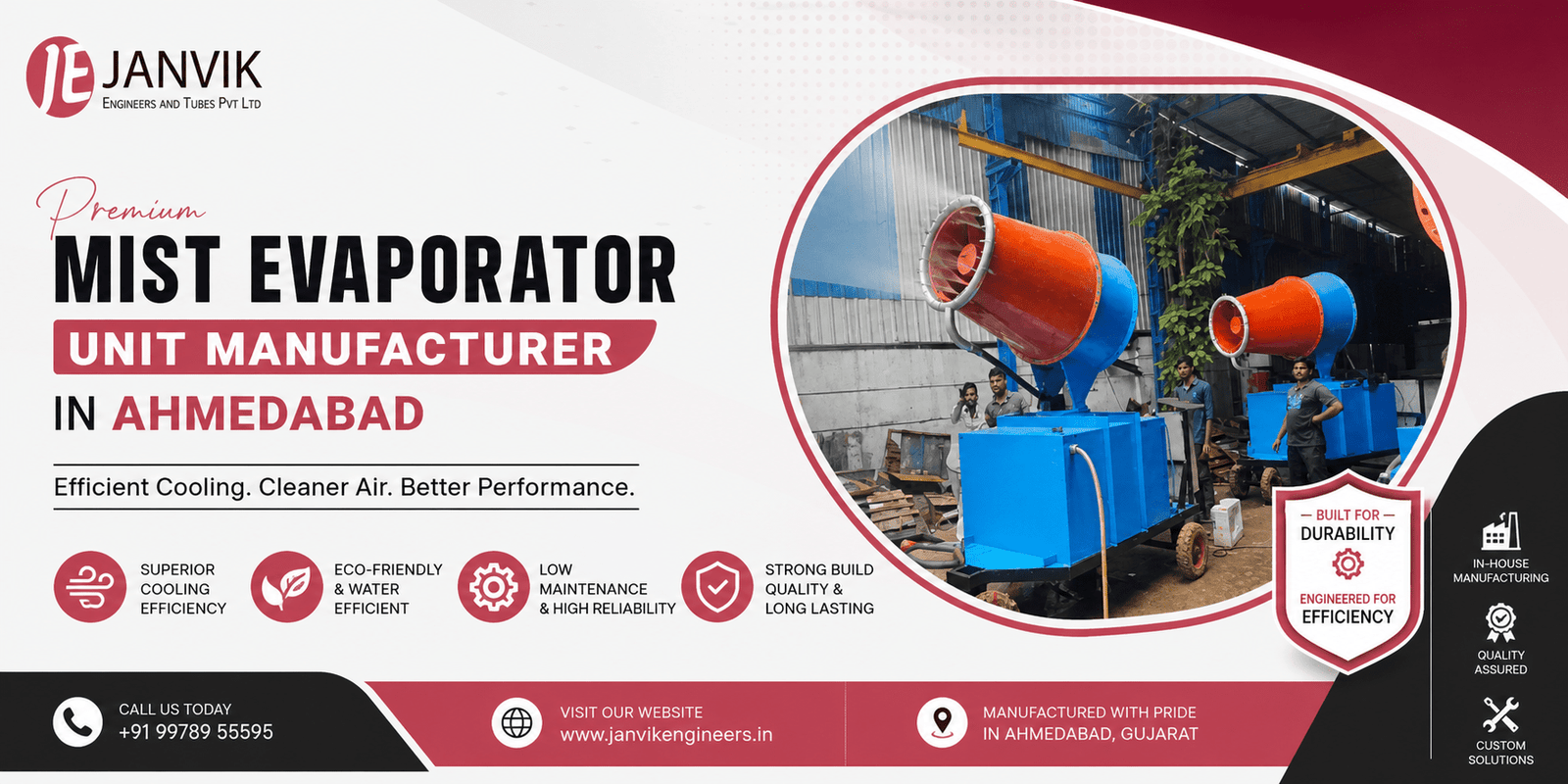 Mist Evaporator Unit Manufacturer in Ahmedabad